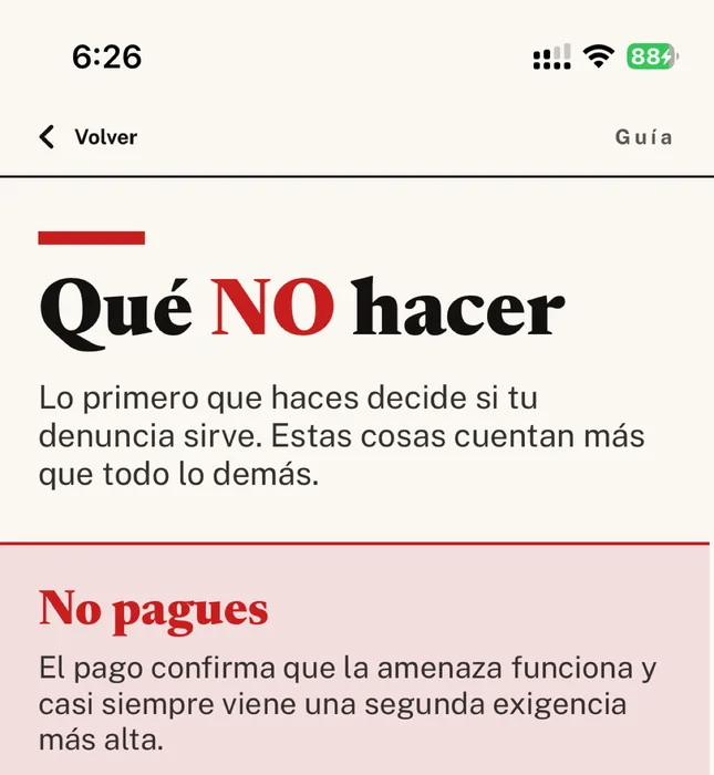 Qué hacer y qué no hacer.
